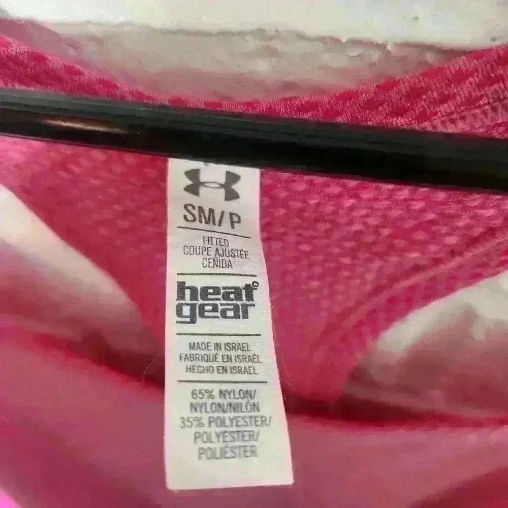 Under armour women's pink racerback tank top size small - Picture 7 of 7
